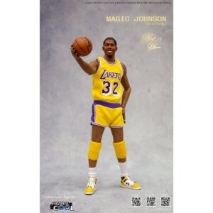 BASQUETBALL LAKERS FIGURE COOL MAGIC JOHNSON 1980S VERSION 1/6 SCALE LIMITED EDITION ACTION FIGURE (YELLOW), nuevo y sellado