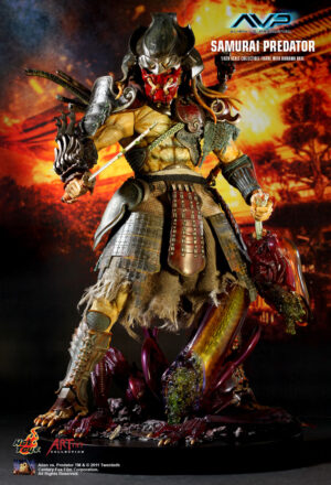 Predator Hot Toys Predator Samurai 1/6 Scale Figure. NUEVO Y SELLADO CON CAJA CAFE