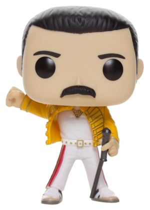 QUEEN Funko pop Freddie Mercury chamarra amarilla