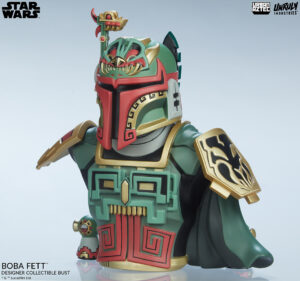 STAR WARS Boba Fett Bust by Unruly Industries seminuevo al 100