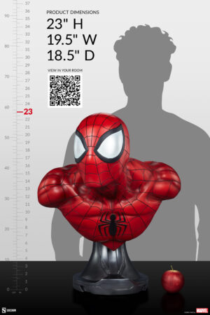 SPIDERMAN Sideshow Marvel Spiderman Life Size Bust 1:1