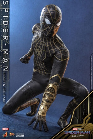 SpiderMan (Black & Gold Suit) Sixth Scale Figure by Hot Toys