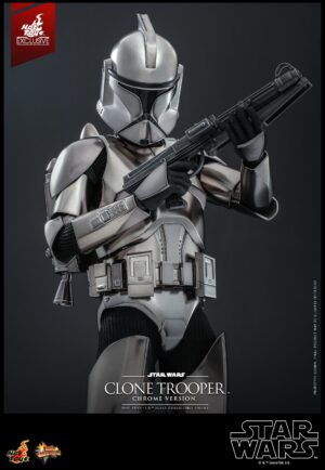 StarWars Hot Toys Clone Trooper (Chrome Version) 1/6 Scale Figure