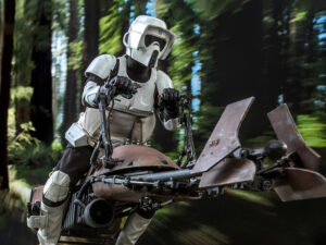 Star Wars: Return of the Jedi MMS612 Scout Trooper and Speeder Bike 1/6th Scale Collectible Figure Set BY HOT TOYS