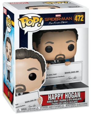 FUNKO POP Spiderman Far from Home Happy Hogan (Pegamento de sticker en la caja) #472