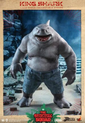 HOT TOYS The Suicide Squad PPS006 King Shark 1/6 Scale Collectible Figure NUEVO SELLADO CON CAJA CAFE